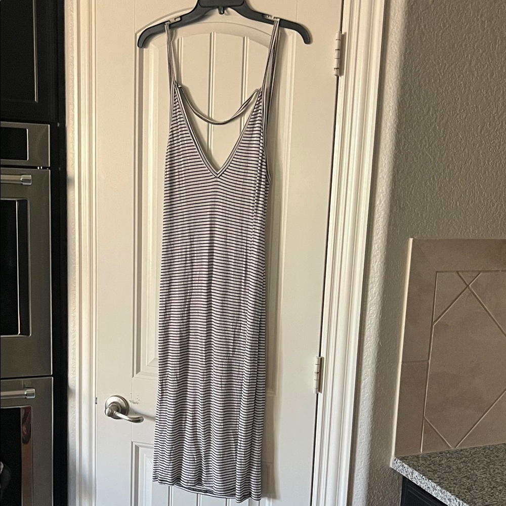 Project Social T Black and White Striped Top